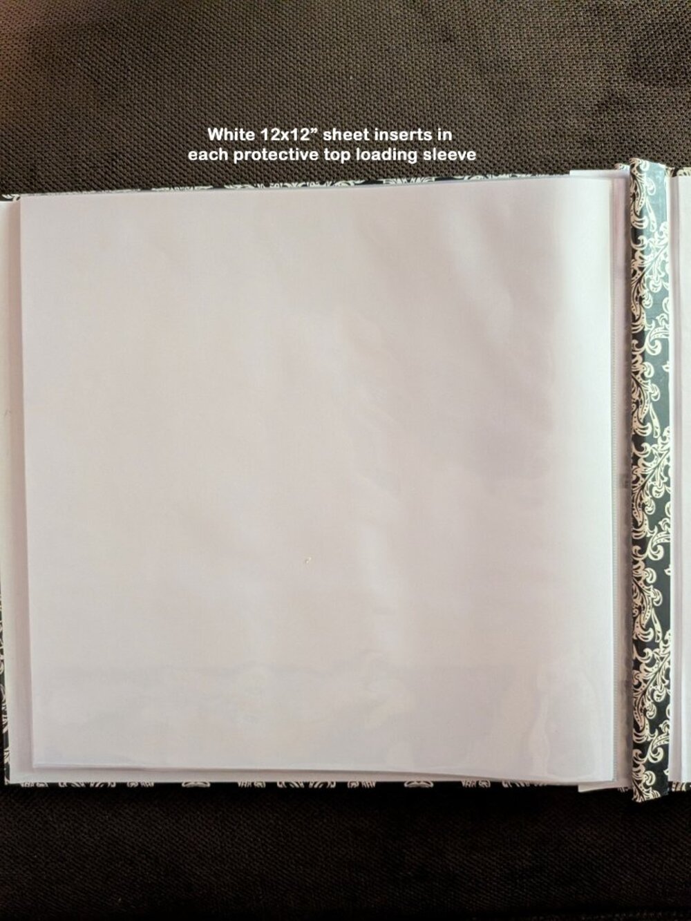 Memories 12x12" Scrapbook, Paisley design, ready to use for Photos or Scrapbook - Picture 8 of 14